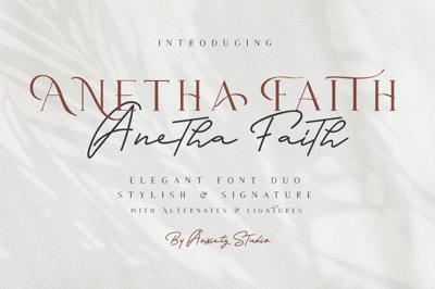 Anetha Faith Signature Font Duo Free Download