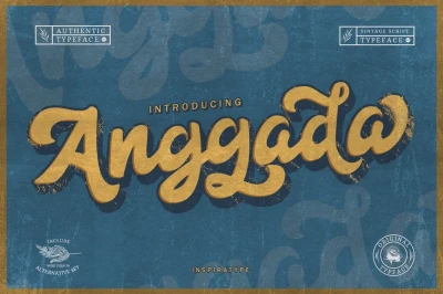 Anggada Free Font