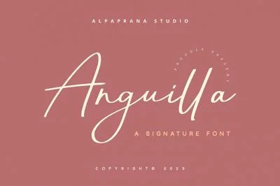 Anguilla - Signature Font