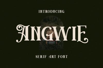 Angwie Serif Art Font Free Download