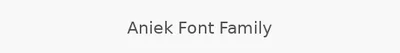 Aniek Font Family