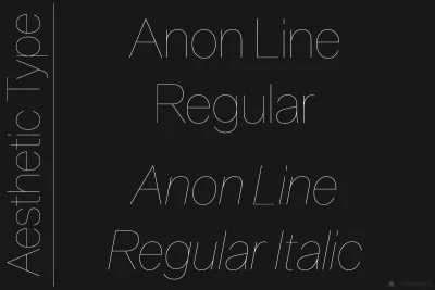 Anon Line Font