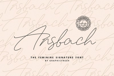 Ansbach | The Feminine Signature Font