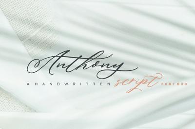 Anthony Script Font Duo Free Download