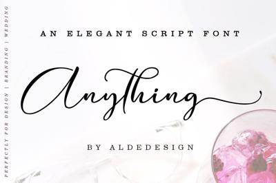 Anything Script || 8 Fonts Free Download