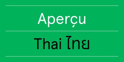 Apercu Thai Font