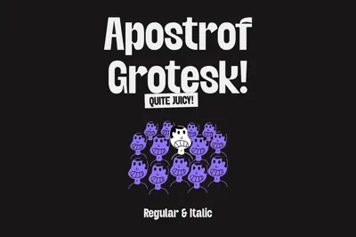 Apostrof - Grotesk Type Free Download