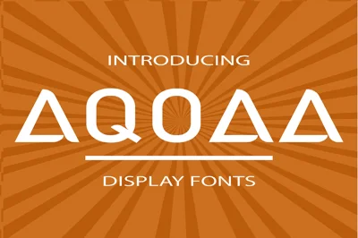 Aqoaa Regular Display Fonts