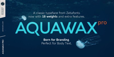 Aquawax Pro Font