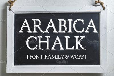 Arabica Chalk Serif Chalk Font Free Download