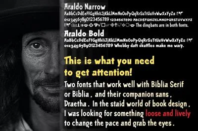 Araldo-two loose free headline fonts