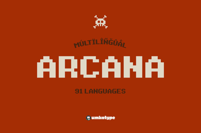 Arcana Game Pixel Font Free Download