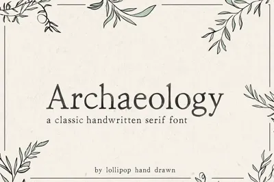 Archaeology Serif Font Free Download