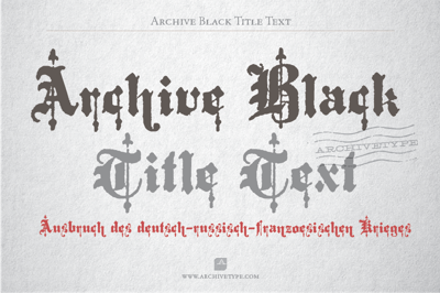 Archive Black Title Text Free Download