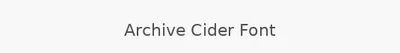 Archive Cider Font
