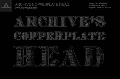 Archive Copperplate Head Free Download