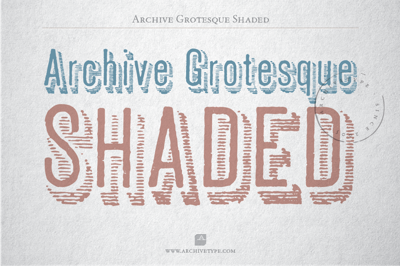 Archive Grotesque Shaded Free Download