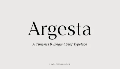 Argesta Font Family