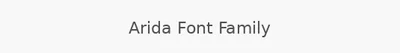Arida Font Family