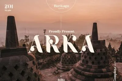 Arka - Heritage Type Font