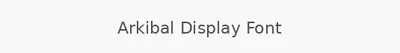 Arkibal Display Font