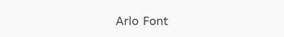 Arlo Font