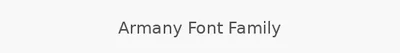 Armany Font Family
