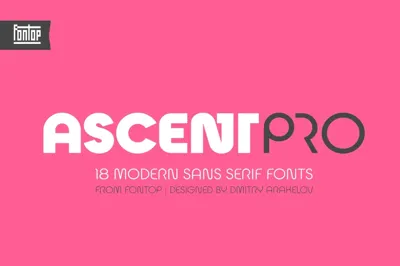 Ascent Pro (18 fonts) Free Download