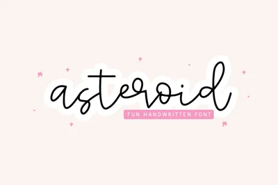 Asteroid | Handwritten Script Font