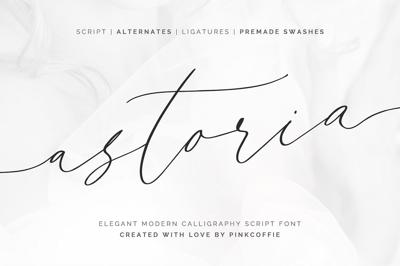 Astoria | Modern Calligraphy Script Free Download