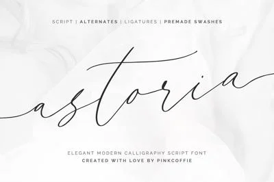 Astoria | Modern Calligraphy Script