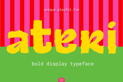Ateri - Wiggly Bold San Serif Font