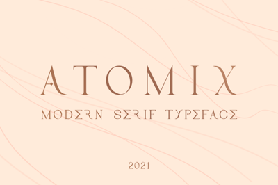 Atomix Modern Serif Typeface Free Download