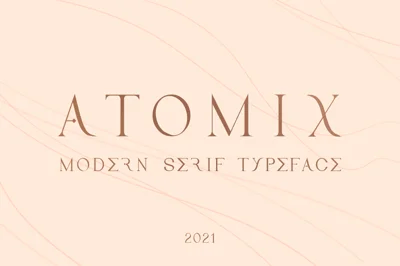 Atomix Modern Serif Typeface