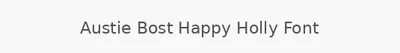 Austie Bost Happy Holly Font