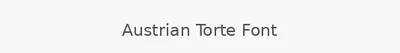 Austrian Torte Font