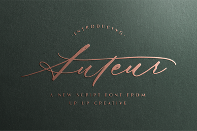 Auteur Calligraphy Script Font Free Download