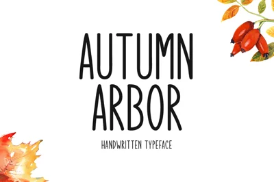 Autumn Arbor Typeface
