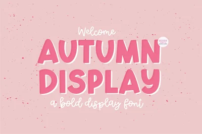 AUTUMN DISPLAY Bold Font