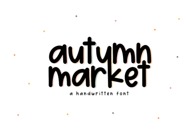 Autumn Market | Handwritten Font Free Download