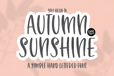 AUTUMN SUNSHINE Brush Font Free Download