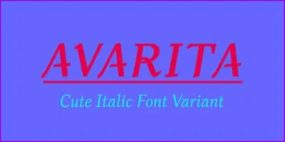 Avarita Font