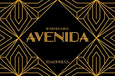 AVENIDA - Art Deco font Free Download