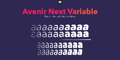 Avenir Next Variable Free Download