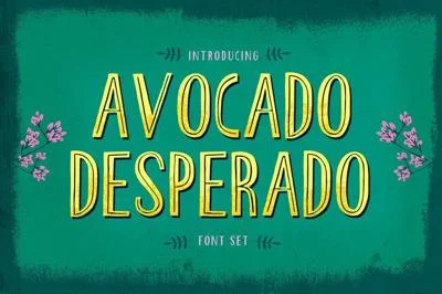 Avocado Desperado Font Set
