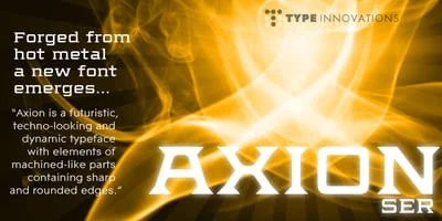 Axion SER Font