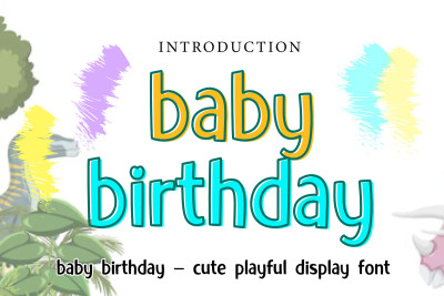 Baby Birthday Font