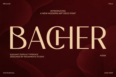 Bacher Ligature Elegant Sans Font