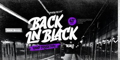 Back In Black Font