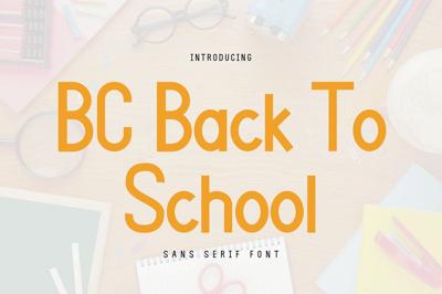 Back to School - Duo Font Free Download